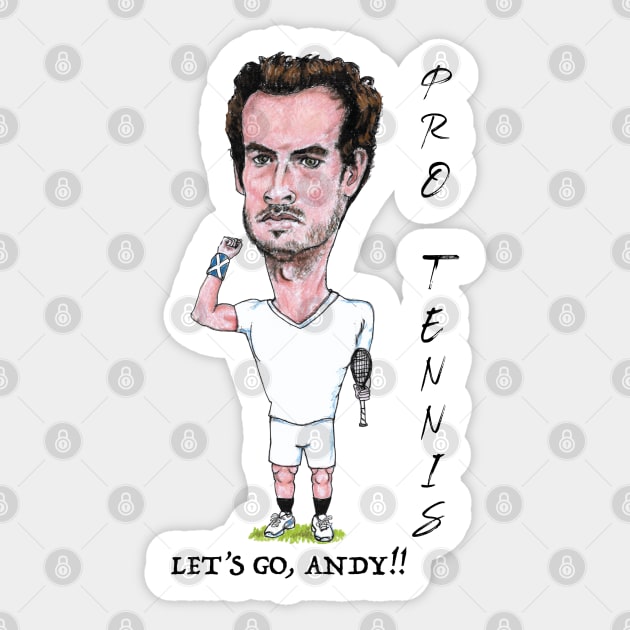 Andy Murray Pro Tennis Sticker by dizzycat-biz